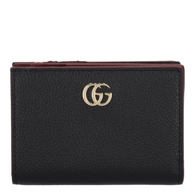 グッチ 二つ折り財布 レディース ブラック GUCCI 773427 DTDHT 1000 