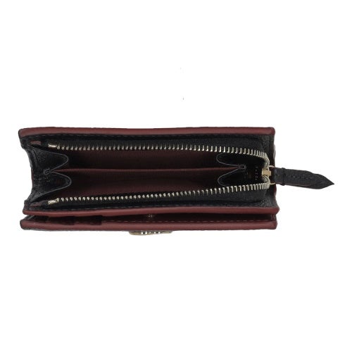 グッチ 二つ折り財布 レディース ダブルＧ バイカラー スモールウォレット ブラック GUCCI 772738 AAE5F 1062