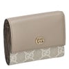 グッチ 三つ折り財布 レディース ダブルＧ バイカラー ミニ ウォレット ベージュ GUCCI 837957 AAE5E 9549