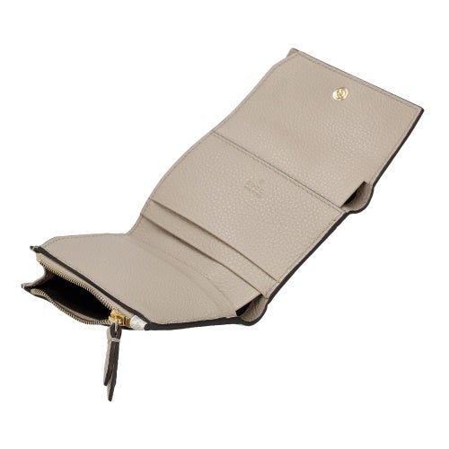 グッチ 三つ折り財布 レディース ダブルＧ バイカラー ミニ ウォレット ベージュ GUCCI 837957 AAE5E 9549