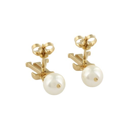 ルイヴィトン ピアス・LVアイコニック ルイザ ゴールド LOUIS VUITTON M01585 ゴールド