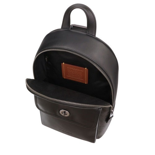 コーチ アウトレット ボディバッグ メンズ ターンロック スリング パック・シグネチャー キャンバス ブラック COACH OUTLET CAJ92 QBMI5 チャコール/ブラック