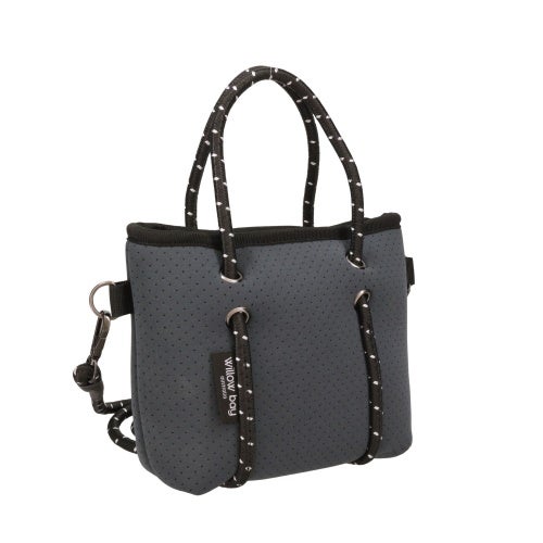 ウィローベイ ショルダーバッグ レディース Boutique Tiny Neoprene Zip Tote グレー WILLOW BAY 1171 CHARCOAL