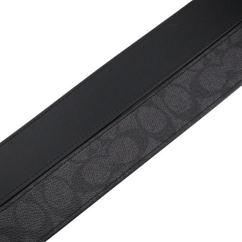 コーチ アウトレット ベルト メンズ ダブル バー バックル カット トゥ サイズ リバーシブル ベルト・38MM ブラック COACH OUTLET CY997 QBMI5