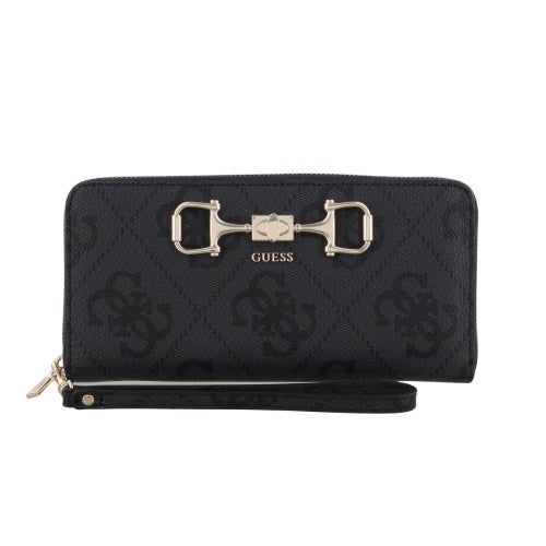 【タグ付き新品未使用】GUESS レディース 長財布 ブラック 黒 シンプル ANADELA Slg Large Zip Around 財布 レディース | GUESS(ゲス) JAPAN