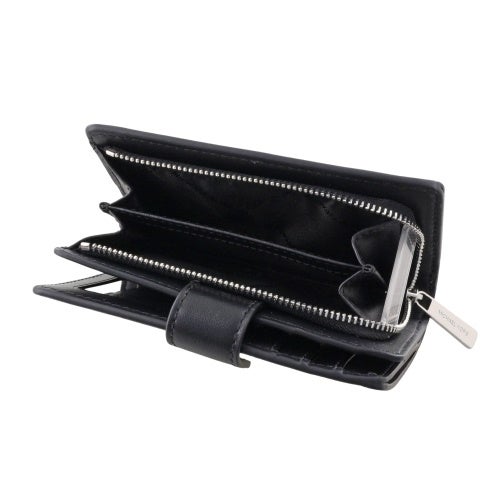 【即購入大歓迎】新品♡MICHAEL KORS 黒　シグネチャー　財布　おしゃれ MICHAEL KORS（マイケルコース） JET SET TRAVEL ジップ チャーム
