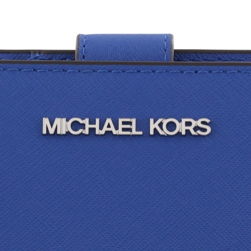マイケルコース 二つ折り財布 レディース ビルフォールド ジップ コンパクトウォレット ミディアム ブルー MICHAEL KORS 35R4STVF6L GALAXY BLUE