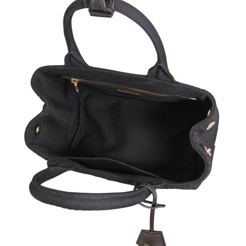 プラダ ハンドバッグ レディース CANAPA RICAMO ブラック PRADA 1BG464 V 8OK 2CYA F0002 NERO