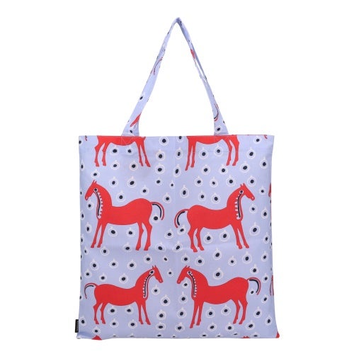 マリメッコ トートバッグ レディース ブルー marimekko 75356 535 Light Blue/Red/Black