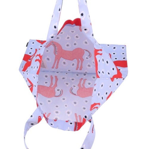 マリメッコ トートバッグ レディース ブルー marimekko 75356 535