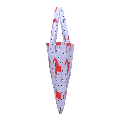 マリメッコ トートバッグ レディース ブルー marimekko 75356 535 Light Blue/Red/Black