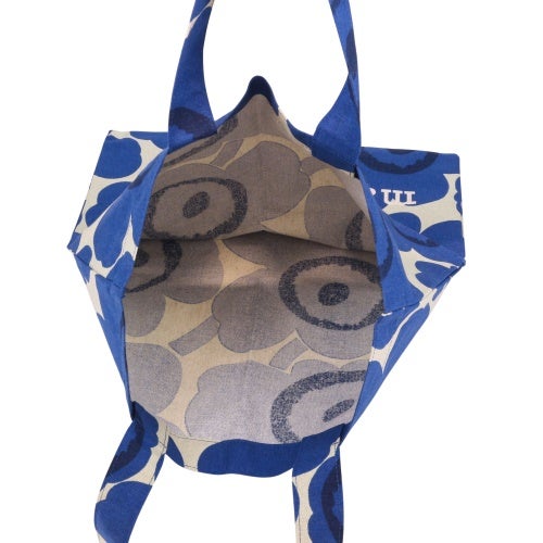 マリメッコ トートバッグ レディース ブルー marimekko 95321 655 Blue/Llight Green/Dark Blue