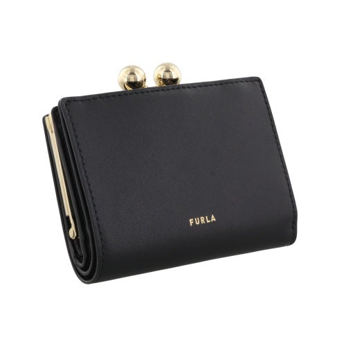 フルラ 二つ折り財布 レディース DOTS S Compact Wallet ドット ブラック FURLA WP00541 BX3104 O6000 NERO