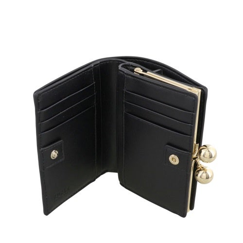 フルラ 二つ折り財布 レディース DOTS S Compact Wallet ドット ブラック FURLA WP00541 BX3104 O6000 NERO