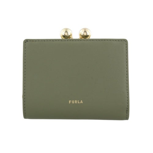 フルラ 二つ折り財布 レディース DOTS S Compact Wallet ドット グリーン FURLA WP00541 BX3104 4555S AVOCADO