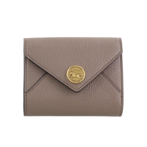 Chloé 三つ折り財布 ベージュ/ブラウン クロエ 三つ折り財布 レディース ENVELOPE SMALL TRIFOLD ベージュ