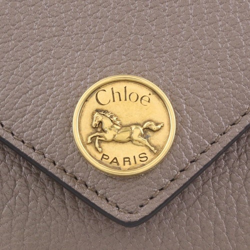 クロエ 三つ折り財布 レディース ブラウン CHLOE CH25SP543 O93 28H DEEP TAUPE