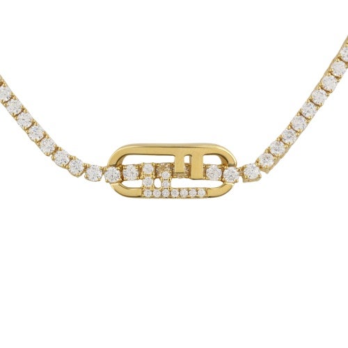 フェンディ ネックレス レディース O LOCK NECKLACE ゴールド FENDI