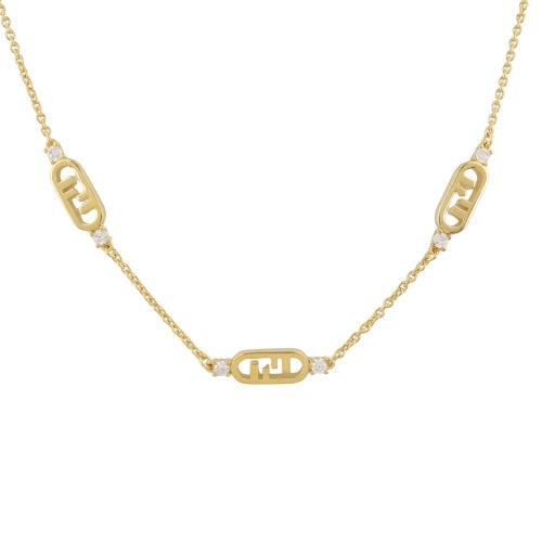 フェンディ ネックレス レディース O LOCK NECKLACE ゴールド FENDI