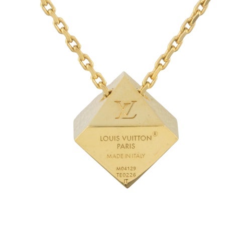 ルイヴィトン ネックレス・LV キューブ ゴールド LOUIS VUITTON M04129