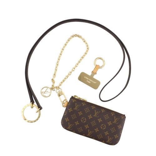 ルイヴィトン スマートフォンホルダー レディース モノグラム フォン ホルダー ブラウン LOUIS VUITTON M26898