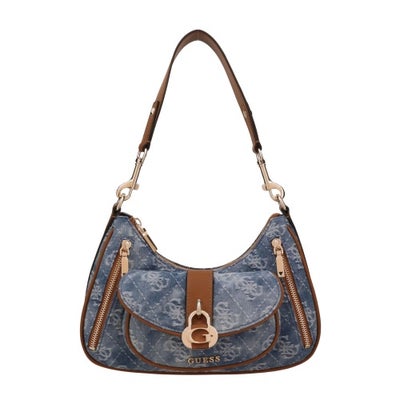 ゲス ショルダーバッグ レディース ブルー GUESS DG836218 DENIM LOGO 