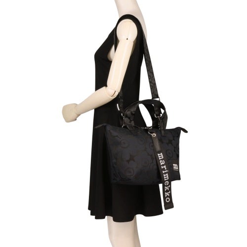マリメッコ ショルダーバッグ レディース TOTE S UNIKKO SHOULDER BAG ブラック marimekko 95318 550 Blue/Dark Blue