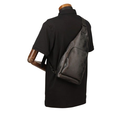 ルイヴィトン ボディバッグ モノグラム デュオ・スリングバッグ ブラック LOUIS VUITTON M28399