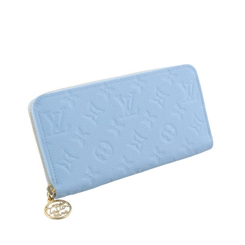ルイヴィトン 長財布 モノグラム･アンプラント ジッピー・ウォレット ブルー LOUIS VUITTON M28294 グレープブルー