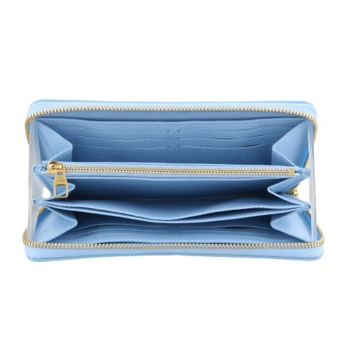 ルイヴィトン 長財布 モノグラム･アンプラント ジッピー・ウォレット ブルー LOUIS VUITTON M28294 グレープブルー