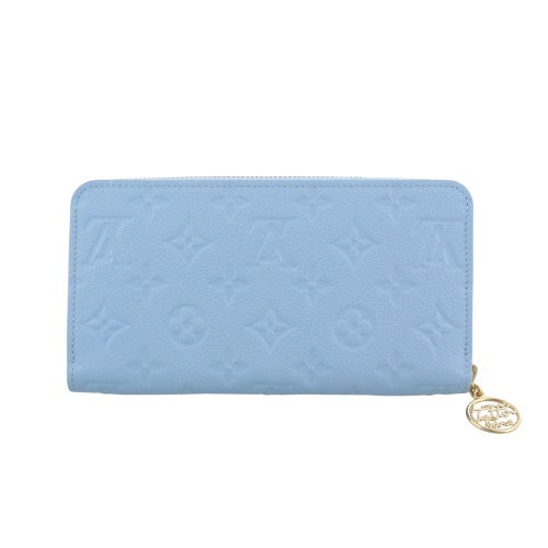 ルイヴィトン 長財布 モノグラム･アンプラント ジッピー・ウォレット ブルー LOUIS VUITTON M28294 グレープブルー