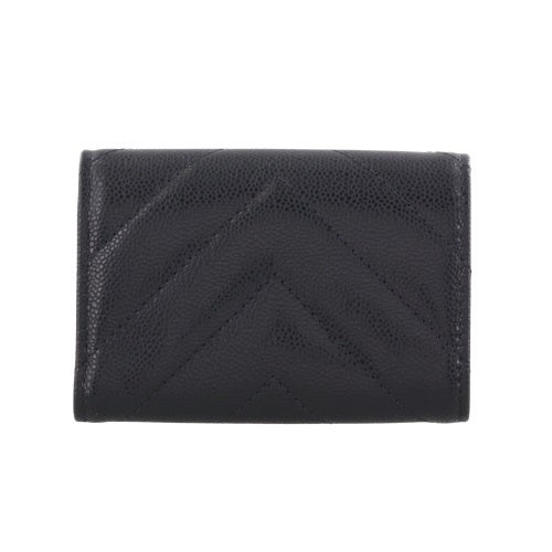 シャネル 三つ折り財布 レディース ブラック CHANEL AP5202 B23785