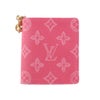 ルイヴィトン 二つ折り財布 モノグラム ポケットウォレット・ＬＶ チャーム ピンク LOUIS VUITTON M27680 Rose Ruban