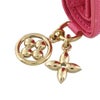 ルイヴィトン 二つ折り財布 モノグラム ポケットウォレット・ＬＶ チャーム ピンク LOUIS VUITTON M27680 Rose Ruban