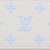 ルイヴィトン 二つ折り財布 モノグラム･エクリプス ポルトフォイユ・クレア ホワイト LOUIS VUITTON M28274 ミルキーホワイト/ブルー