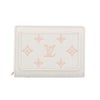 ルイヴィトン 二つ折り財布 モノグラム･エクリプス ポルトフォイユ・クレア ホワイト LOUIS VUITTON M28275 ミルキーホワイト/ピーチ