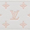 ルイヴィトン 二つ折り財布 モノグラム･エクリプス ポルトフォイユ・クレア ホワイト LOUIS VUITTON M28275 ミルキーホワイト/ピーチ