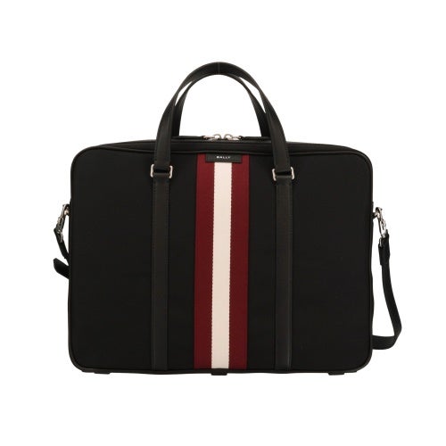 バリー ビジネスバッグ ブリーフケース メンズ ブラック BALLY 6308533 U901P BLACK+PALLADIO