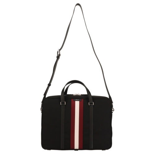 バリー ビジネスバッグ ブリーフケース メンズ ブラック BALLY 6308533 U901P BLACK+PALLADIO