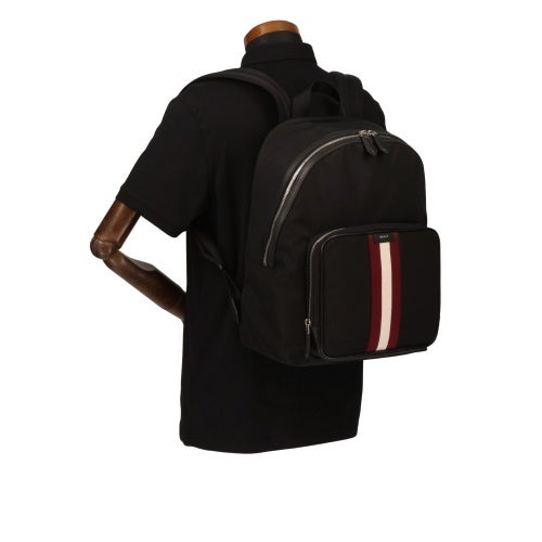 バリー バックパック リュックサック メンズ ブラック BALLY 6308463 U901P BLACK+PALLADIO