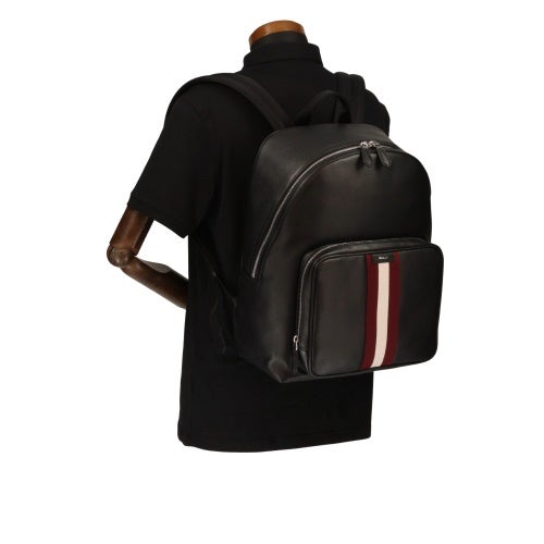 バリー バックパック リュックサック メンズ CODE BACKPACK ブラック BALLY 6311828 MAK03U VT825 U901P BLACK+PALLADIO