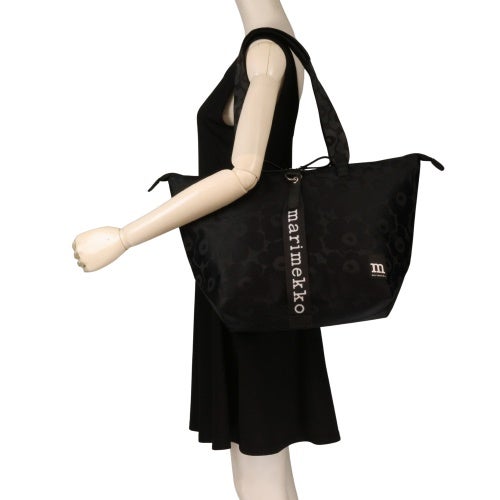 マリメッコ トートバッグ レディース TOTE M UNIKKO SHOULDER BAG ブラック marimekko 95310 999 BLACK