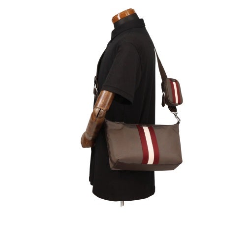 バリー ショルダーバッグ メンズ CODE CARRY グレー BALLY 6311817 MAC06A NY286 I7S4P MIDGREY/EBANO+PALL