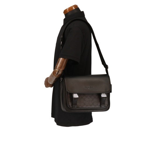 コーチ アウトレット ショルダーバッグ メンズ ブラック COACH OUTLET CT716 QBMI5