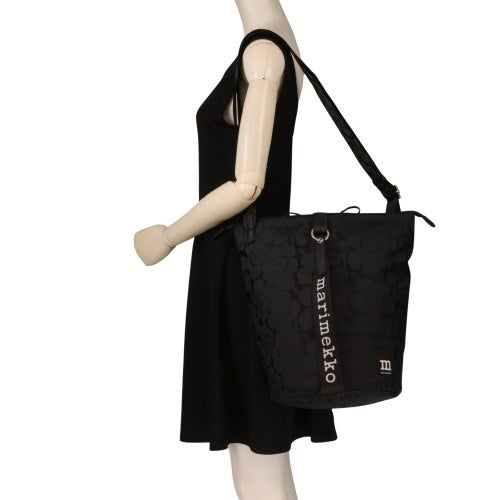 マリメッコ ショルダーバッグ レディース ALL DAY BUCKET UNIKKO SHOULDER BAG ブラック marimekko 95301 550 Blue/Dark Blue