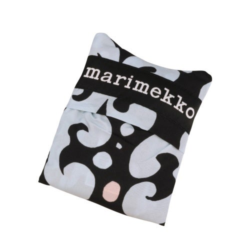 マリメッコ エコバッグ レディース SMART KEIDAS BAG ブルー marimekko 95268 593 Light Blue/Black/Light Pink