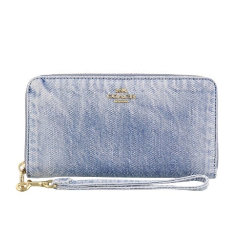 コーチ アウトレット 長財布 レディース ブルー COACH OUTLET CEC21 IMNIM デニム