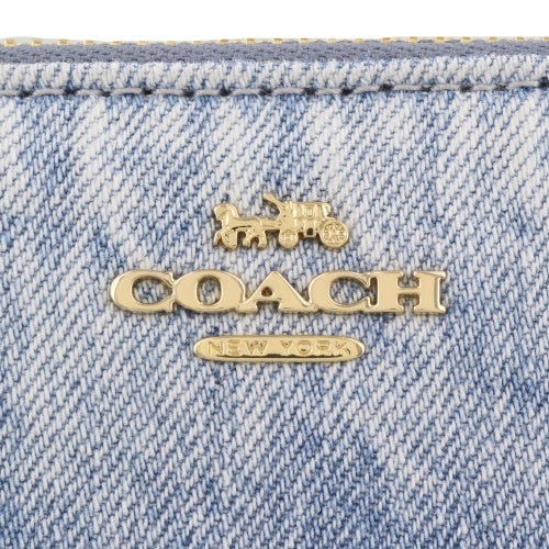 コーチ アウトレット 長財布 レディース ブルー COACH OUTLET CEC21 IMNIM デニム