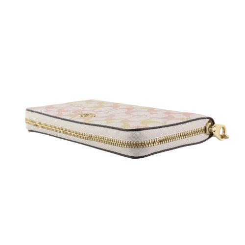 コーチ アウトレット 長財布 レディース ホワイト COACH OUTLET CEC22 IMM8C チョーク/ピンク