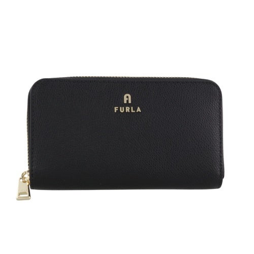フルラ カードケース レディース CAMELIA M ZIP AROUND ブラック FURLA